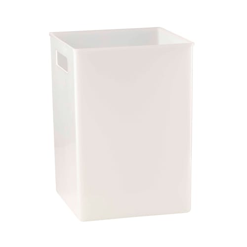 Kraftware Malibu Collection Plastic 8 Quart Wastebasket Liner, White